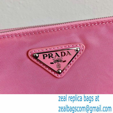 Prada Padded Nylon Mini Bag with Chain Strap 1BP044 Pink 2020