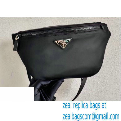 Prada Re-Nylon and Saffiano Leather Belt Bag 2VL033 Black 2020 - Click Image to Close