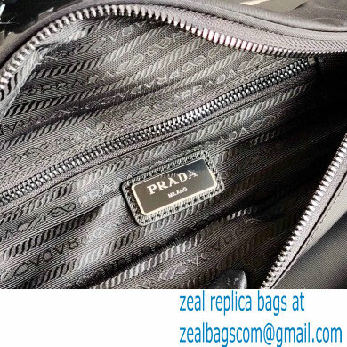 Prada Re-Nylon and Saffiano Leather Belt Bag 2VL033 Black 2020 - Click Image to Close