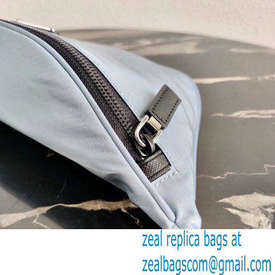 Prada Re-Nylon and Saffiano Leather Belt Bag 2VL033 Light Blue 2020