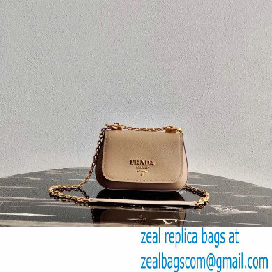 Prada Saffiano Leather Shoulder Bag 1BD275 Beige 2020