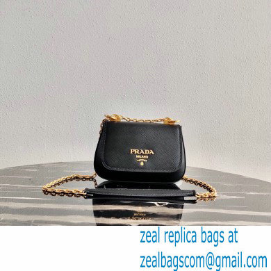 Prada Saffiano Leather Shoulder Bag 1BD275 Black 2020