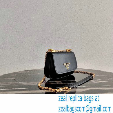 Prada Saffiano Leather Shoulder Bag 1BD275 Black 2020