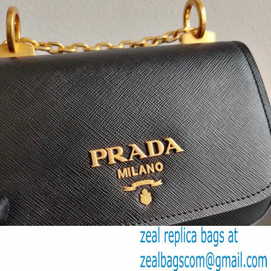 Prada Saffiano Leather Shoulder Bag 1BD275 Black 2020