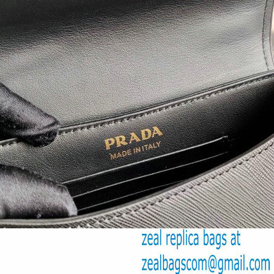 Prada Saffiano Leather Shoulder Bag 1BD275 Black 2020 - Click Image to Close