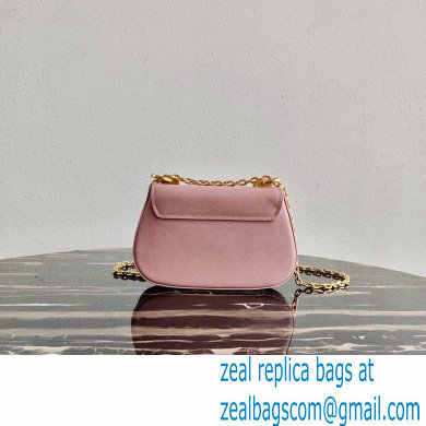 Prada Saffiano Leather Shoulder Bag 1BD275 Pink 2020