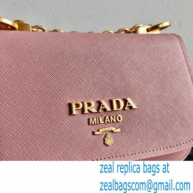 Prada Saffiano Leather Shoulder Bag 1BD275 Pink 2020