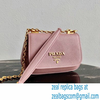 Prada Saffiano Leather Shoulder Bag 1BD275 Pink 2020 - Click Image to Close