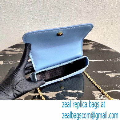 Prada Saffiano Leather Shoulder Bag 1BD275 Sky Blue 2020 - Click Image to Close