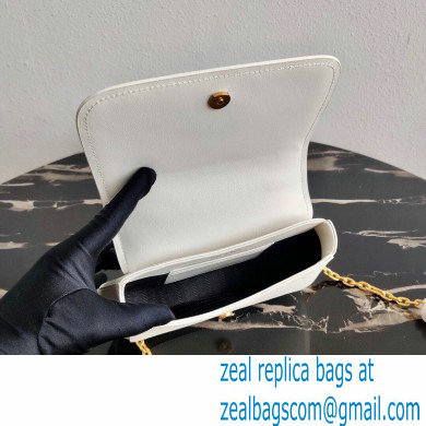 Prada Saffiano Leather Shoulder Bag 1BD275 White 2020