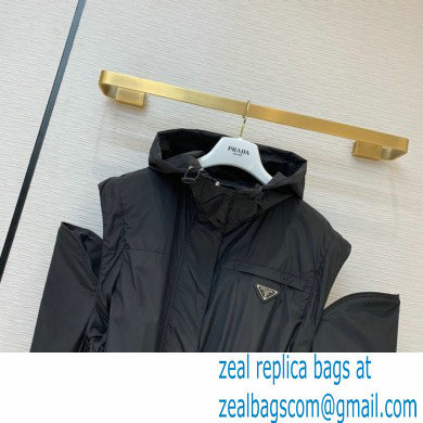 Prada windbreaker with Hoodie Black 2020 - Click Image to Close