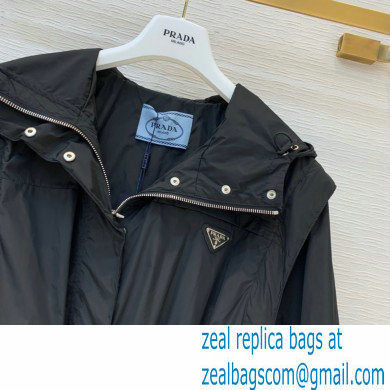 Prada windbreaker with Hoodie Black 2020 - Click Image to Close