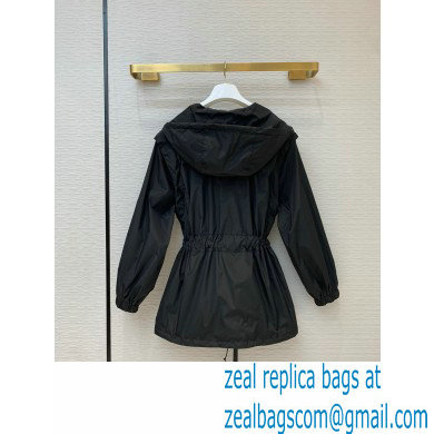 Prada windbreaker with Hoodie Black 2020 - Click Image to Close