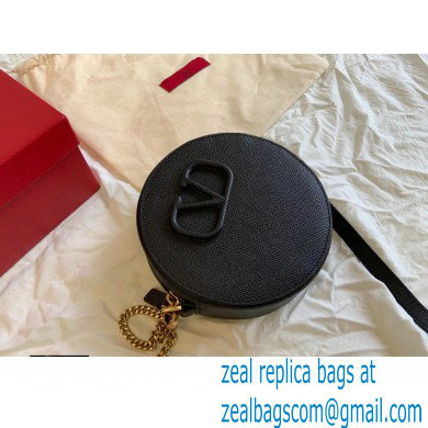 Valentino Round VSLING Leather Bag Black 2020