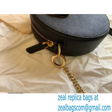 Valentino Round VSLING Leather Bag Black 2020