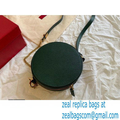 Valentino Round VSLING Leather Bag Green 2020