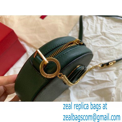 Valentino Round VSLING Leather Bag Green 2020
