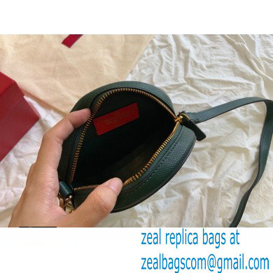 Valentino Round VSLING Leather Bag Green 2020