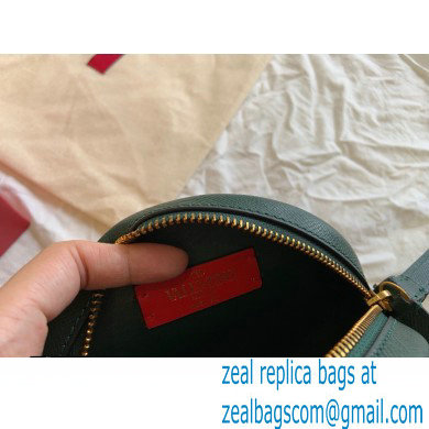 Valentino Round VSLING Leather Bag Green 2020