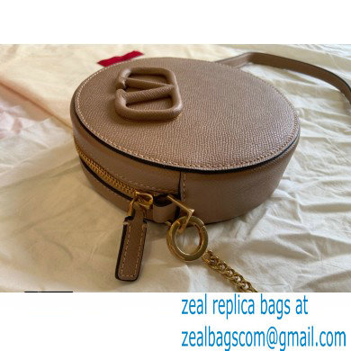 Valentino Round VSLING Leather Bag Nude 2020