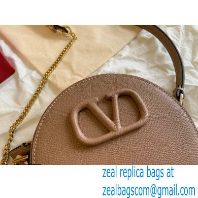 Valentino Round VSLING Leather Bag Nude 2020