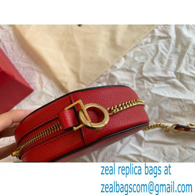 Valentino Round VSLING Leather Bag Red 2020 - Click Image to Close