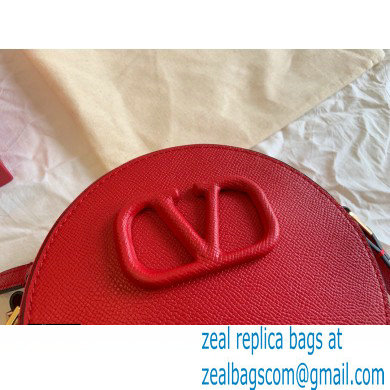 Valentino Round VSLING Leather Bag Red 2020 - Click Image to Close