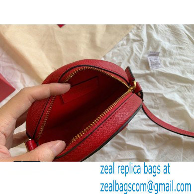 Valentino Round VSLING Leather Bag Red 2020 - Click Image to Close