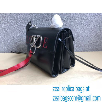 Valentino Small Love VRing Shoulder Bag Black 2020