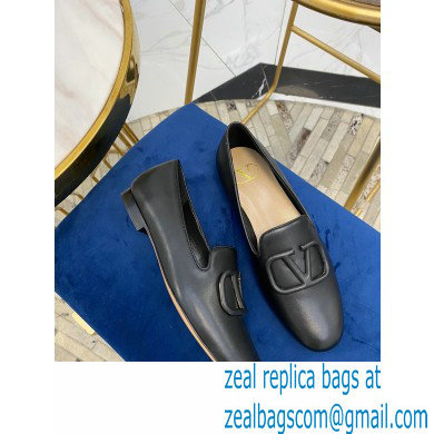 Valentino Vlogo Loafers Calfskin Black 2020