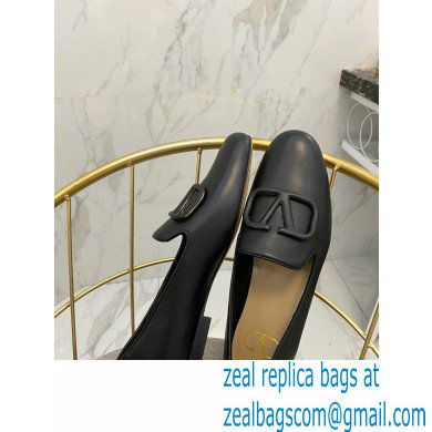 Valentino Vlogo Loafers Calfskin Black 2020 - Click Image to Close