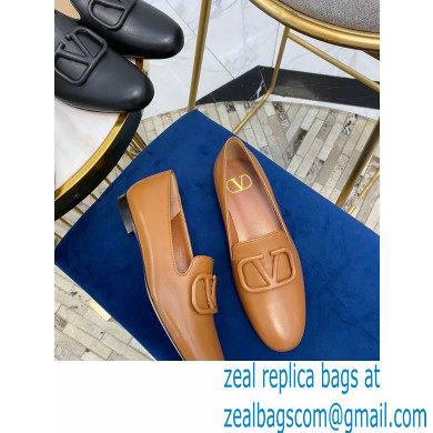 Valentino Vlogo Loafers Calfskin Brown 2020