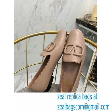 Valentino Vlogo Loafers Calfskin Nude 2020