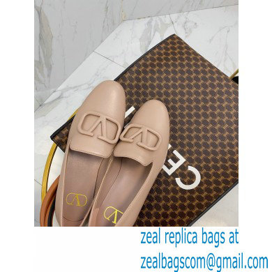 Valentino Vlogo Loafers Calfskin Nude 2020