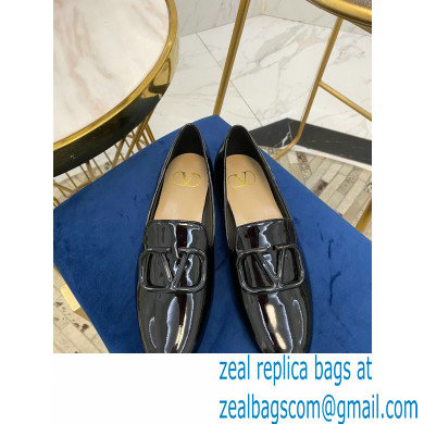 Valentino Vlogo Loafers Patent Black 2020