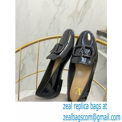 Valentino Vlogo Loafers Patent Black 2020 - Click Image to Close