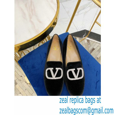 Valentino Vlogo Loafers Velvet Black 2020