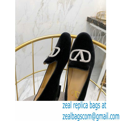 Valentino Vlogo Loafers Velvet Black 2020