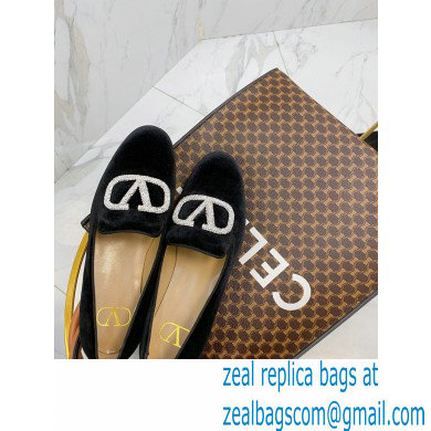 Valentino Vlogo Loafers Velvet Black 2020