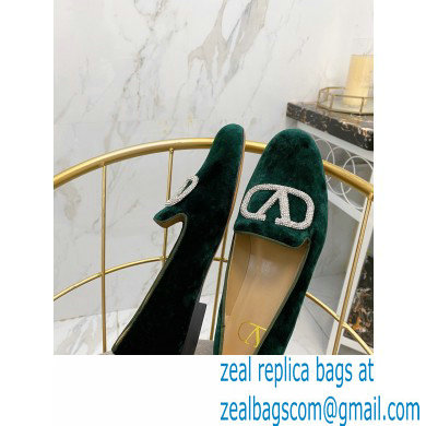 Valentino Vlogo Loafers Velvet Green 2020