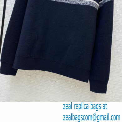 dior Blue Dior Oblique Cashmere Reversible Sweater 2020 - Click Image to Close