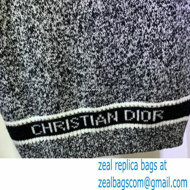 dior Blue and Gray Cashmere and Wool V-Neck Sleeveless Sweater 2020