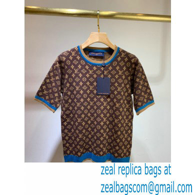 louis vuitton monogram knitted T-shirt 2020 - Click Image to Close