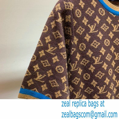 louis vuitton monogram knitted T-shirt 2020