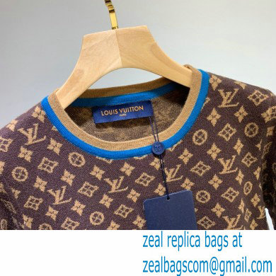 louis vuitton monogram knitted T-shirt 2020