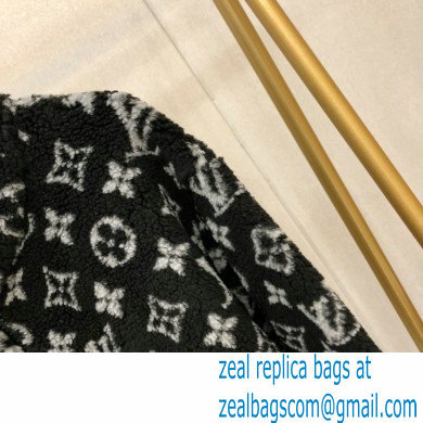 louis vuitton monogram shearling coat 2020