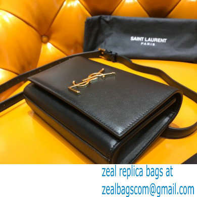 saint laurent Kate belt bag in smooth leather 534395 black/gold