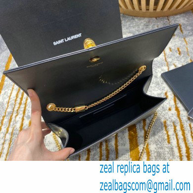 saint laurent Kate chain wallet with tassel in smooth calfskin 354119 BLACK/gold - Click Image to Close