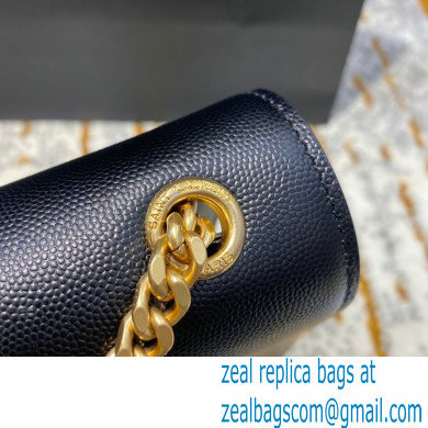 saint laurent Kate large bag in caviar leather 446752 black/gold