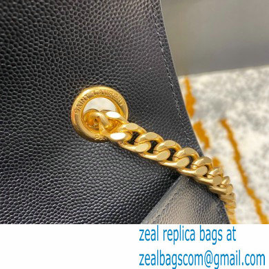 saint laurent Kate large bag in caviar leather 446752 black/gold